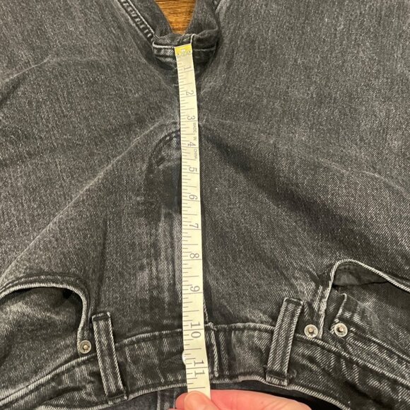 Abercrombie & Fitch Sz 28/6R The Vintage Flare High Rise Jean Faded Black 30"L - Picture 8 of 11